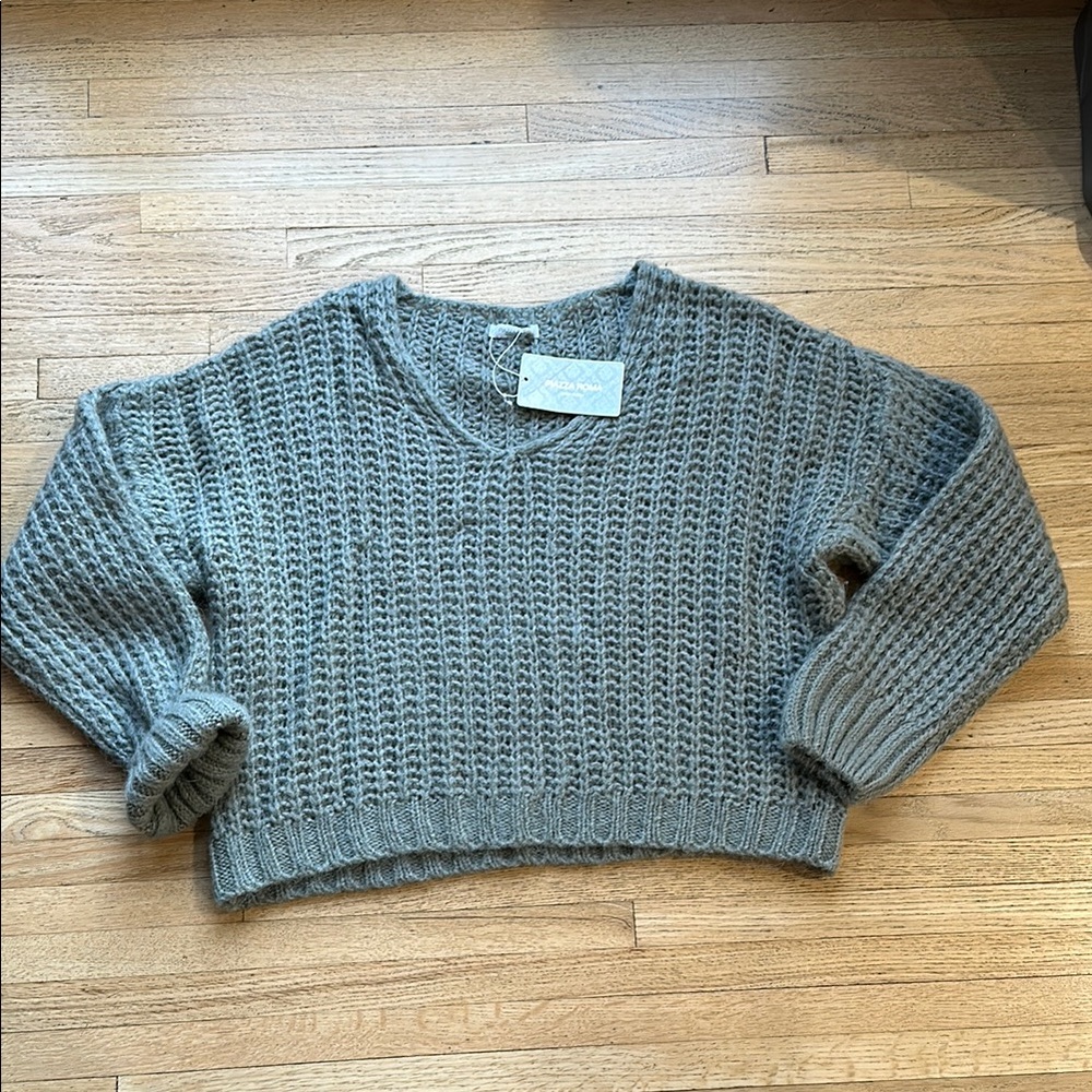 Cozy Knit Grey Sweater